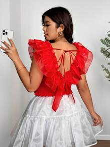 Celure Camisa casual lisa de talla grande, fashionable y versátil para uso diario