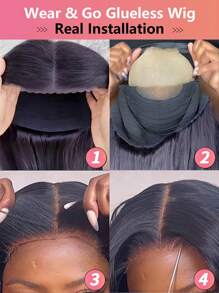 TrueHD 9AM HAIR STORE Wear & Go Pre Bleached Glueless HD Lace Water Wave 6*4 Lace Closure Wigs 10-14 cali 20-28 cali Długie włosy Natural Color Codzienne użycie Dla kobiet Prezenty świąteczne