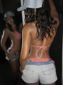 Swim Mod Christmas Countryside Red & White Plaid Cute Summer Beach Vacation Women's Bikini Two-Piece Swimwear