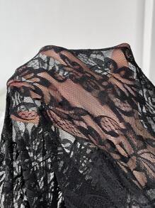 Muchica Black Lace Wide-Leg Pants, New For Spring/Summer - Black - View 7