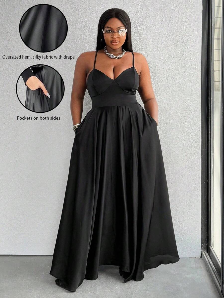 Maweii Plus Size Casual Minimalist Fashion Everyday Dress