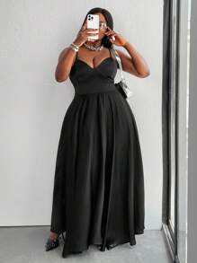 Maweii Plus Size Casual Minimalist Fashion Everyday Dress