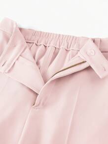 MOTF STUDIO PRESS CREASE TAILORED SUIT PANTS - Pink - View 5