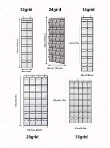 1pc Mesh Bag Shoe Storage Rack With Hook, Multi-Grids Hanging Back Shoe Storage Door Bag, Space Saving Storage Bag Sundry Storage Bag, Fabric Wardrobe Sundry Shoe Storage Bag For Small Business Owners/Stores/Retailers/Home/Travel(Black,Gray,White)