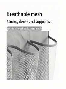1pc Mesh Bag Shoe Storage Rack, Multi-Grids Hanging Back Shoe Storage Door Bag, Space Saving Storage Bag Sundry Storage Bag, Fabric Wardrobe Sundry Shoe Storage Bag For Small Business Owners/Stores/Retailers/Home/Travel(Black,Gray,White)