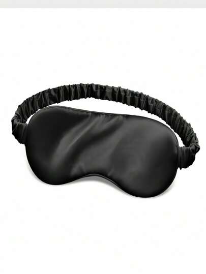 1 st/2 st 20,5 cm*9,5 cm sömnmask i siden, dubbla skikt av silkesatin elastiskt band ögonmask, andningsbar och bekväm ögonmask, lämplig för resor, tupplur, skola, kontor, camping, svart och rosa valfritt