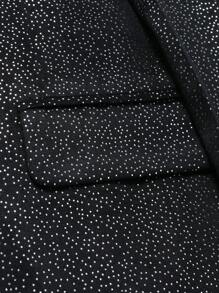 Manfinity AFTRDRK Conjunto de traje de unicolor simple: Chaqueta y pantalones, uso diario de moda casual