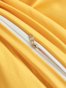 2/3件套紫色被套套装，纯色柔软亲肤被套套装，简约风格，舒适透气，适用于单人床/双人床/大号床/特大号床/加州特大号床 - 卧室、客房、宿舍的理想之选，包含1件被套和1/2件枕套（不含填充物），可机洗床上用品