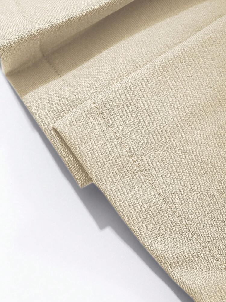 Women's Solid Color Casual A-Line Skirt, Minimalist And Fashionable For Everyday Wear
