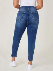 SHEIN ICON Plus High Waist Skinny Jeans