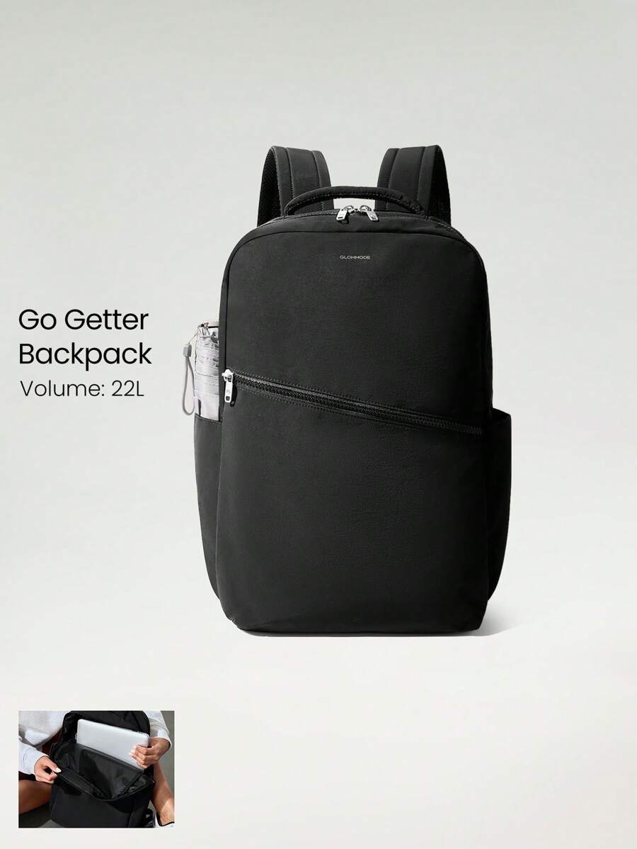 GLOWMODE 22L Go Getter Laptop Sleeve Multi-Pocket Zip Pocket Everyday Backpack Daily Casual - Black - View 1