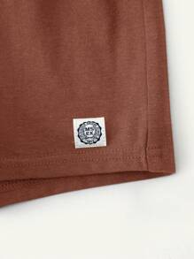 Cozy Pixies 2pcs/Set Baby Boy Floral Pattern Sleeveless Round Neck Tank Top & Casual Shorts Set - Multicolor - View 6