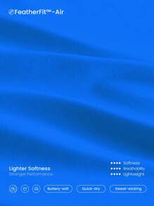 GLOWMODE FeatherFit™-Air Elevate A-Line Gaun Mini Slip dengan Kantong Pendek Tersembunyi, Nyaman untuk Aktivitas Harian Musim Panas, Cepat Kering, dan Menyerap Kelembapan - Blue Power - View 6