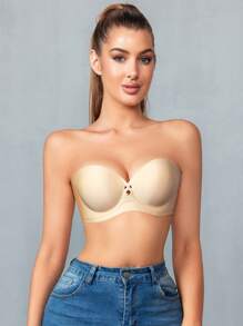 1 pieza Parche de pudor de unicolor y estilo casual simple para mujer - Beis - Ver 7
