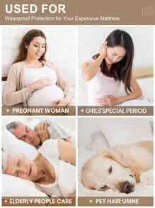 1件床笠，床上用品，床垫保护套，床罩，菱形格纹床笠，舒适家纺，透气防起球床垫保护套，纯色菱形床罩，卧室装饰，装饰床罩 - 藍色 - 查看 7