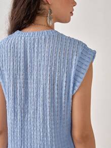 Florisole 女式波西米亚风镂空圆领无袖休闲 T 恤，春夏