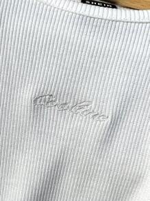 Coolane Women's Spring/Summer Date Night Streetwear Concert Y2K Ruffle Knit Mini Dress - White - View 7