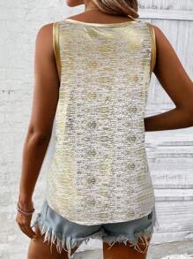 SHEIN LUNE 女士休闲吊带背心，简约时尚，适合日常穿着 - 彩色 - 查看 2