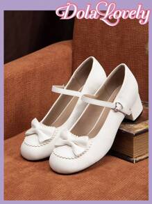 Dola Lovely 女士时尚优雅蝴蝶结装饰高跟鞋