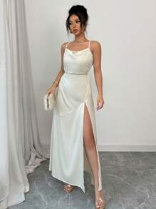 Elenzga Sequins Glitter Strapless Flare Waist Elegant Romantic Ladies Dress