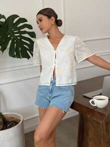 Serisse Women's Simple Fashionable Casual Daily Shirt Summer - Multicolor - View 5