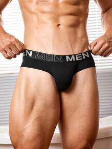 2 件装男士字母编织丁字裤，性感透明内裤 - 彩色 - 查看 12