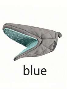 1pc Multifunctional Silicone Oven Mitt With Heat Insulation Pad - Anti-Scald Kitchen Gloves Suitable For Plates, Trays And Bowls - Essential RV Accessory - Blue - View 6