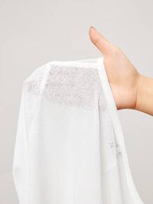 Activina Conjunto de camiseta de manga larga y top de tirantes de color liso, de corte informal para deportes de mujer