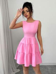 Elenzga 女士短裙 - 粉色 - 查看 3