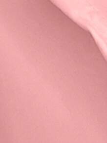 EMERY ROSE Áo sơ mi nữ tay dài đơn giản thả vai đơn giản có túi thường ngày - Hồng - Xem 5