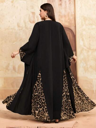 Al Najma Áo choàng Abaya phong cách Ả Rập đơn giản thời trang thường ngày cỡ lớn cho nữ, áo choàng kín đáo