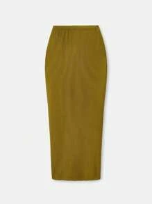 Maija Urban Chic Spring/Summer 2 Pieces Outfit, Waist-Cinched Sexy Yellow-Green Women's Set, Suitable For Casual, Romantic Vacation, Going Out, Wedding Guests, Pairing, Valentine's Day - Green - View 7