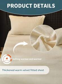 1件装天鹅绒床笠，床上用品，柔软舒适的床垫套，纯色床笠，适合秋冬季节，深口袋设计，仅包含床笠（不含枕套），防尘防滑，可机洗，四季皆宜，床上用品礼品，适用于单人床、双人床、大号床、特大号床，可机洗，秋季装饰，房间装饰