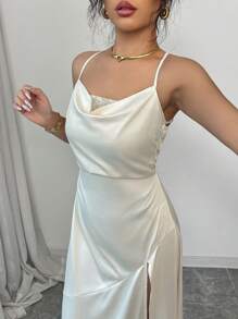 Elenzga Sequins Glitter Strapless Flare Waist Elegant Romantic Ladies Dress