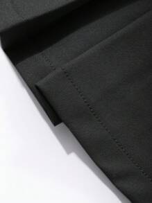 DAZY Women's Casual Solid Color Pleated Minimalist A-Line Skirt, Everyday Leisure - Black - View 5