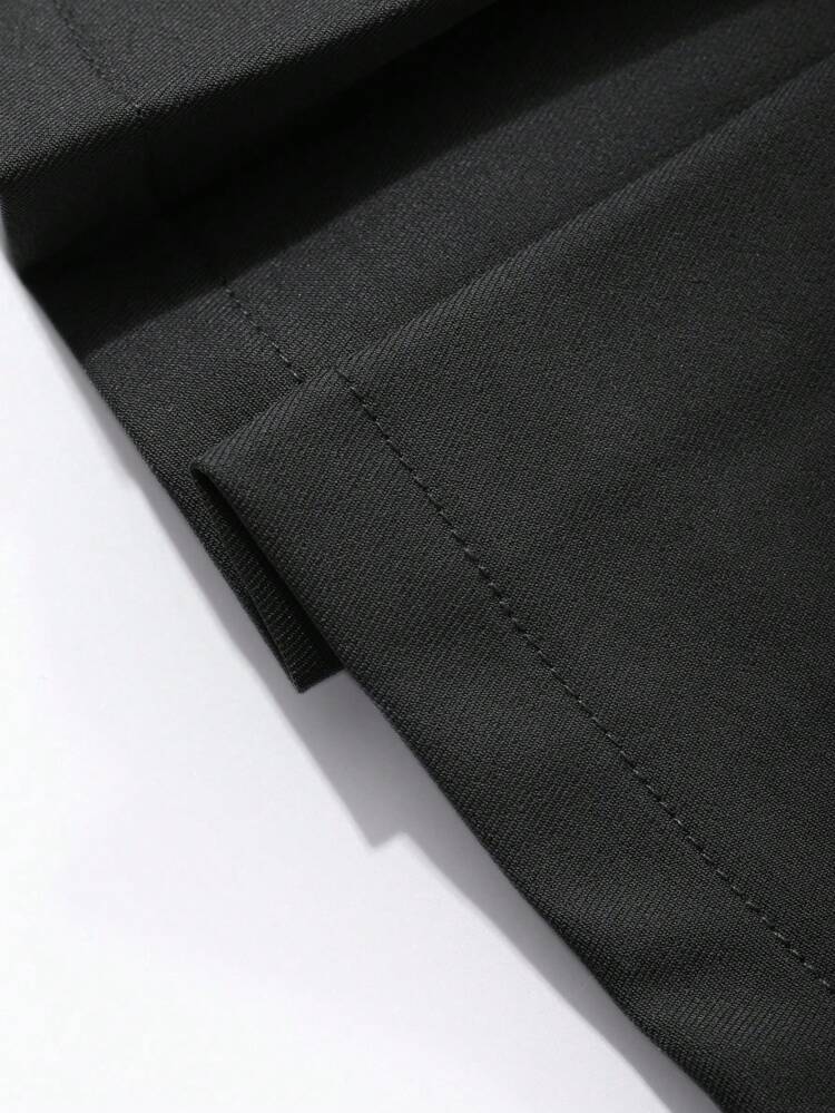 Women's Simple Solid Color Folded Mini Skirt, Versatile Daily Wear For Summer