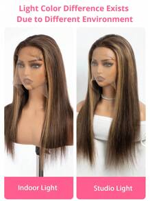 Ombre Highlight Lace Front Wigs Human Hair Straight 5x5 Closure Wigs Pre Plucked With Baby Hair Transparent 13x4 13x6 Frontal Wigs Balayage 4/27 Color