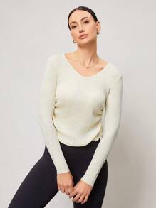 Activina Activina Maglietta sportiva casual con coulisse laterale in tinta unita