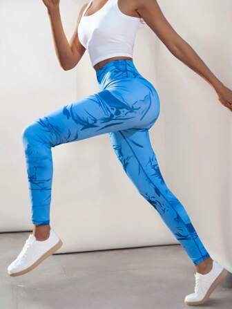 Hanevo 专业运动扎染印花瑜伽紧身裤