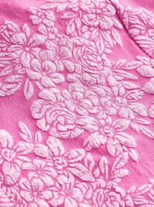 SHEIN Privé Women's Elegant Commuter Style Work Texture Fabric Flower Floral Mesh Corset, For Parties And Dates,Summer Top,Short Top,Pink Top,Vacation Outfits,Tube Top,Woman Summer Outfits,Texture Fabric,For Valentine's Day And Concert