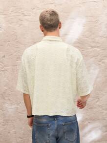 SWAVVY Men's Knit Casual Daily Relaxed Fit Short Sleeve Shirt