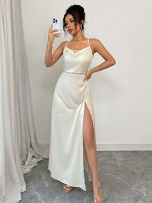 Elenzga Sequins Glitter Strapless Flare Waist Elegant Romantic Ladies Dress