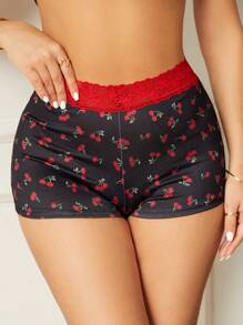 SHEIN Bragas cómodas y a la moda con aplicaciones de encaje - Multicolor - Ver 5