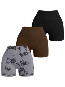 Easithlete Women's Daily Fitness Sports Shorts With V-Shape Back Design Biker Shorts