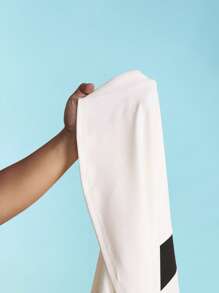 Tropiluxe Damesmode Atletisch Sportief Tennis Colorblock V-hals Mouwloos Geplooide Zoom Tankjurk