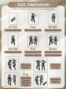 1件床笠，床上用品，床垫保护套，床罩，菱形格纹床笠，舒适家纺，透气防起球床垫保护套，纯色菱形床罩，卧室装饰，装饰床罩 - 藍色 - 查看 3