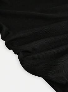 Girlism 2pcs/Set Vintage Knitted Asymmetric Hem Top And A-Line Skirt Set, Elegant Retro Aesthetic For Teen Girls Casual Street Wear And Party