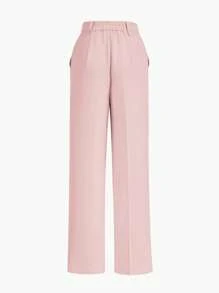 MOTF STUDIO PRESS CREASE TAILORED SUIT PANTS - Pink - View 2