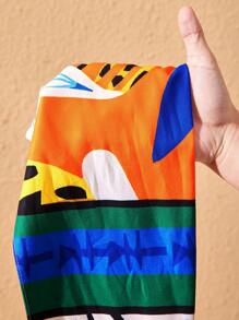 Slaydiva 2025 年新款大码女装狂欢/复活节服装、老钱风格、乡村音乐会服装、外出服装、仙女风、节日服装、热带度假大码女装、大码女装夏季服装、夏季、狂欢、欧洲夏季、春季服装、大码女装西部风服装、音乐会、毕业服装 - 彩色条纹印花背心，前系带和长裤两件套