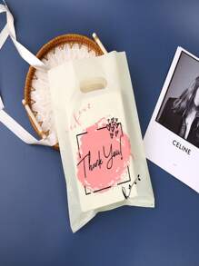 SHEIN 50/100pcs Thank You Plastic Gift Bags, Assorted Sizes3size For Shops - Multicolor - View 5